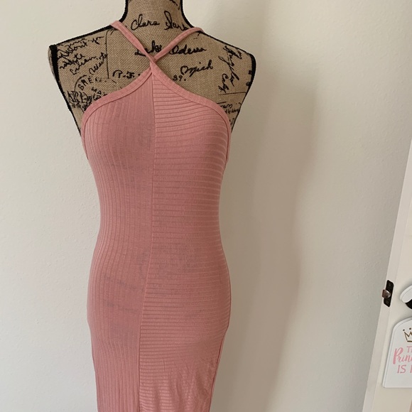 Muted Rose Midi Dress. NWOT. - Picture 1 of 8